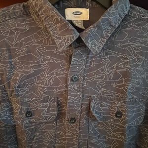 Boys Shark print shirt. Size14-16